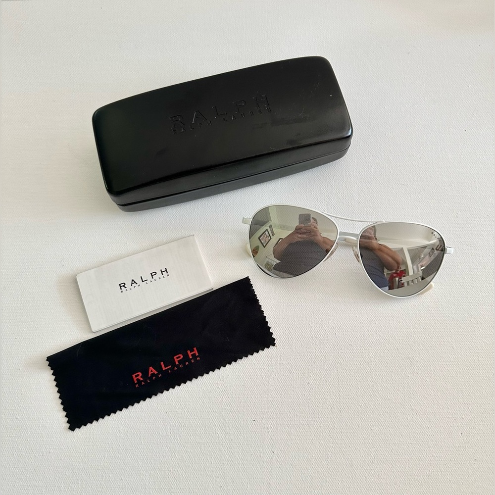 Women’s White Ralph Lauren Sunglasses